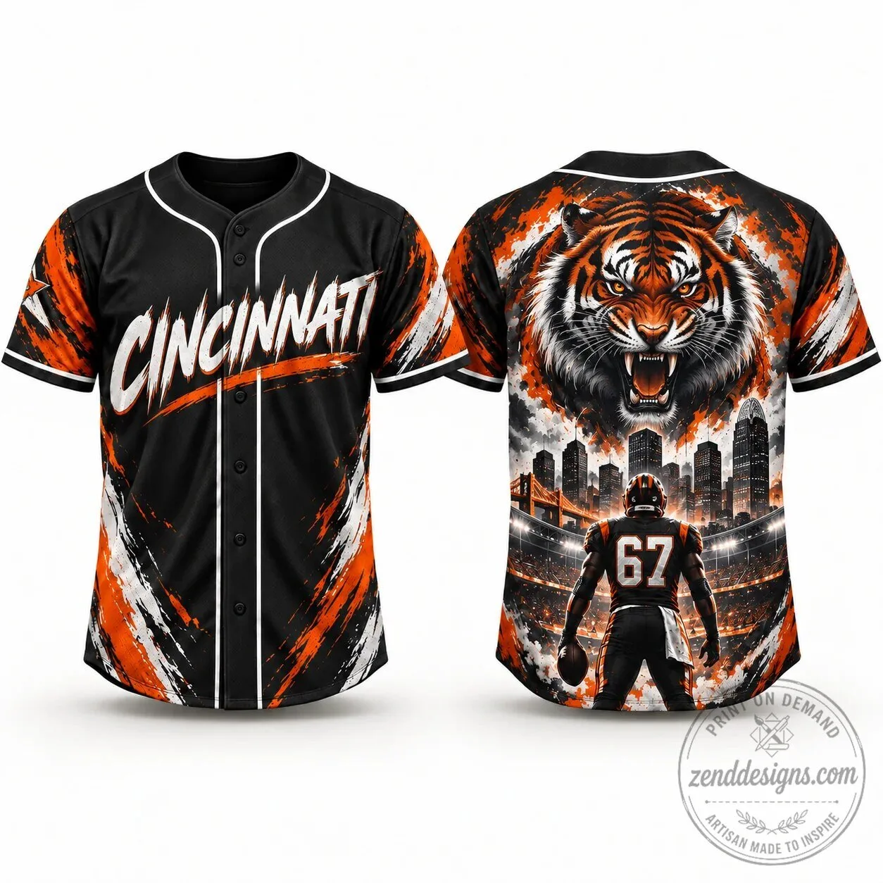 Dallas City Style Game Day Baseball Jersey 44 Dallas City Style Game Day Baseball Jersey