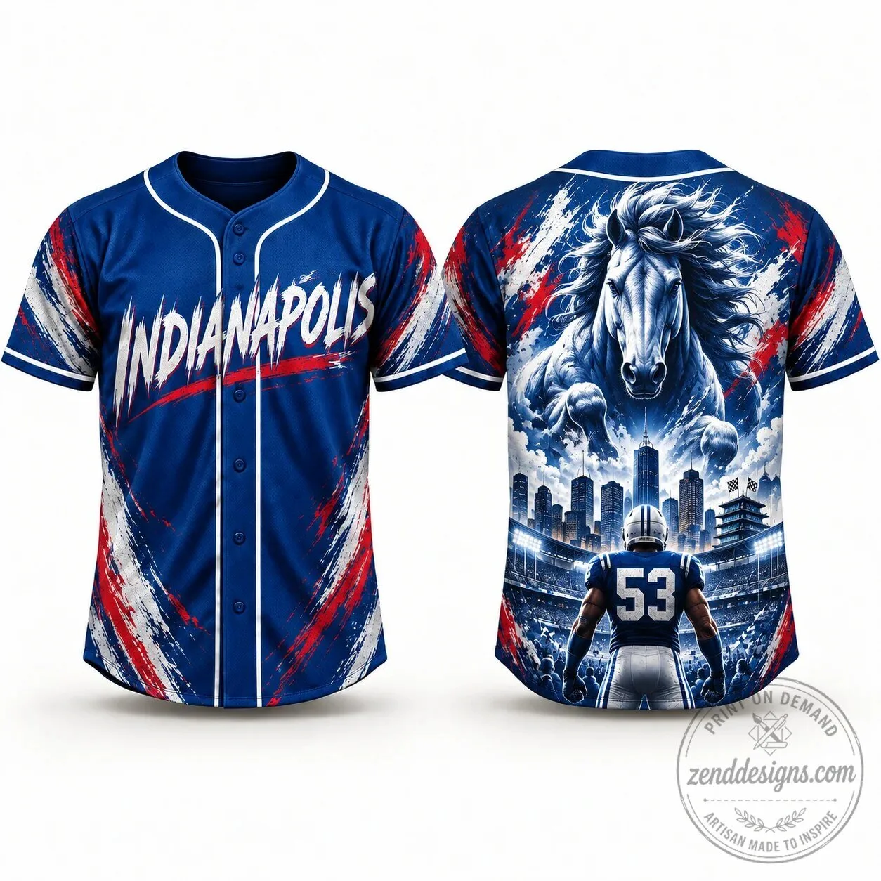 Dallas City Style Game Day Baseball Jersey 51 Dallas City Style Game Day Baseball Jersey