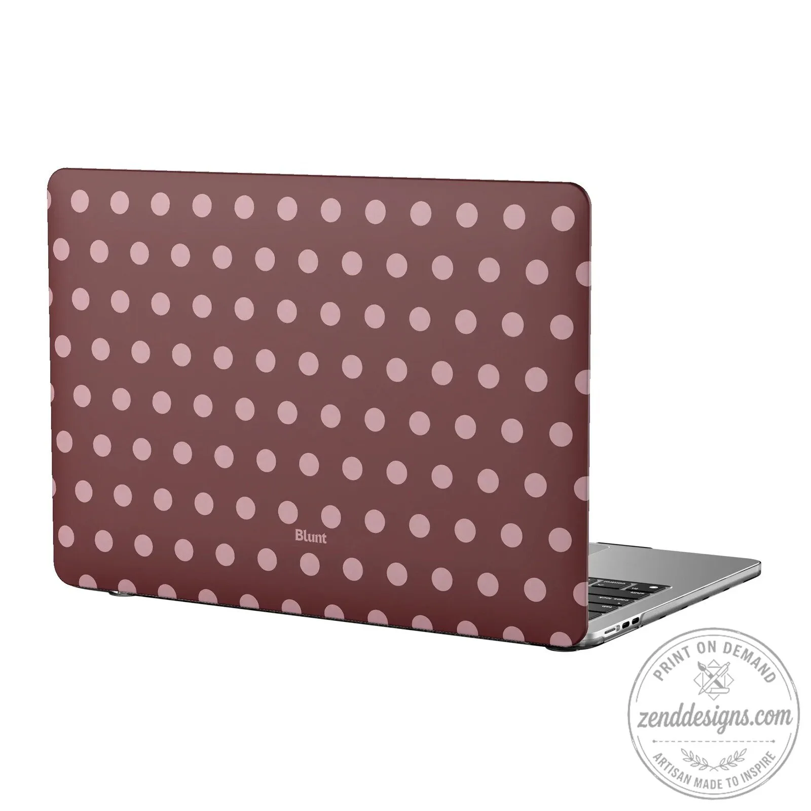 Pink Polka Dot Pattern Hard Shell Laptop Case for MacBook Air