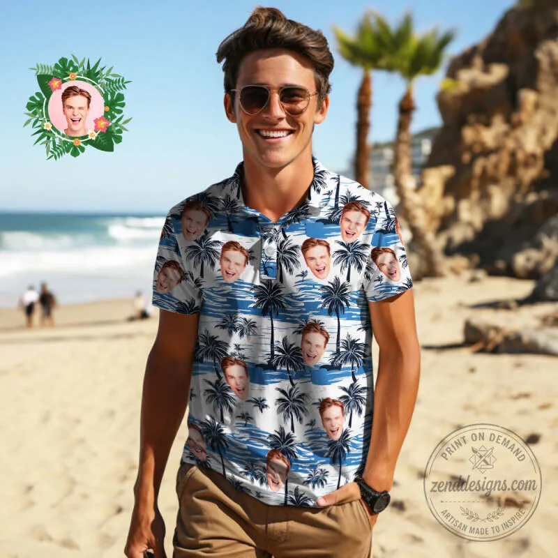 Personalized Face Hawaiian Shirt, Custom Photo Coconut Island Golf Beach Button Down Shirt 13 Personalized Face Hawaiian Shirt, Custom Photo Coconut Island Golf Beach Button Down Shirt