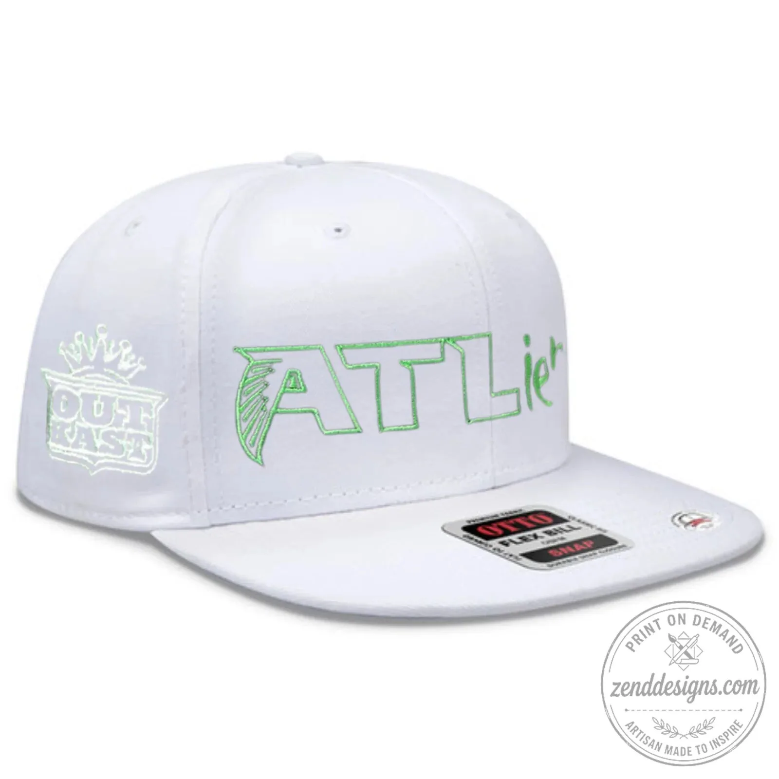 OutKast ATLiens Album Art Embroidered Black Snapback Cap Hat 6 OutKast ATLiens Album Art Embroidered Black Snapback Cap Hat