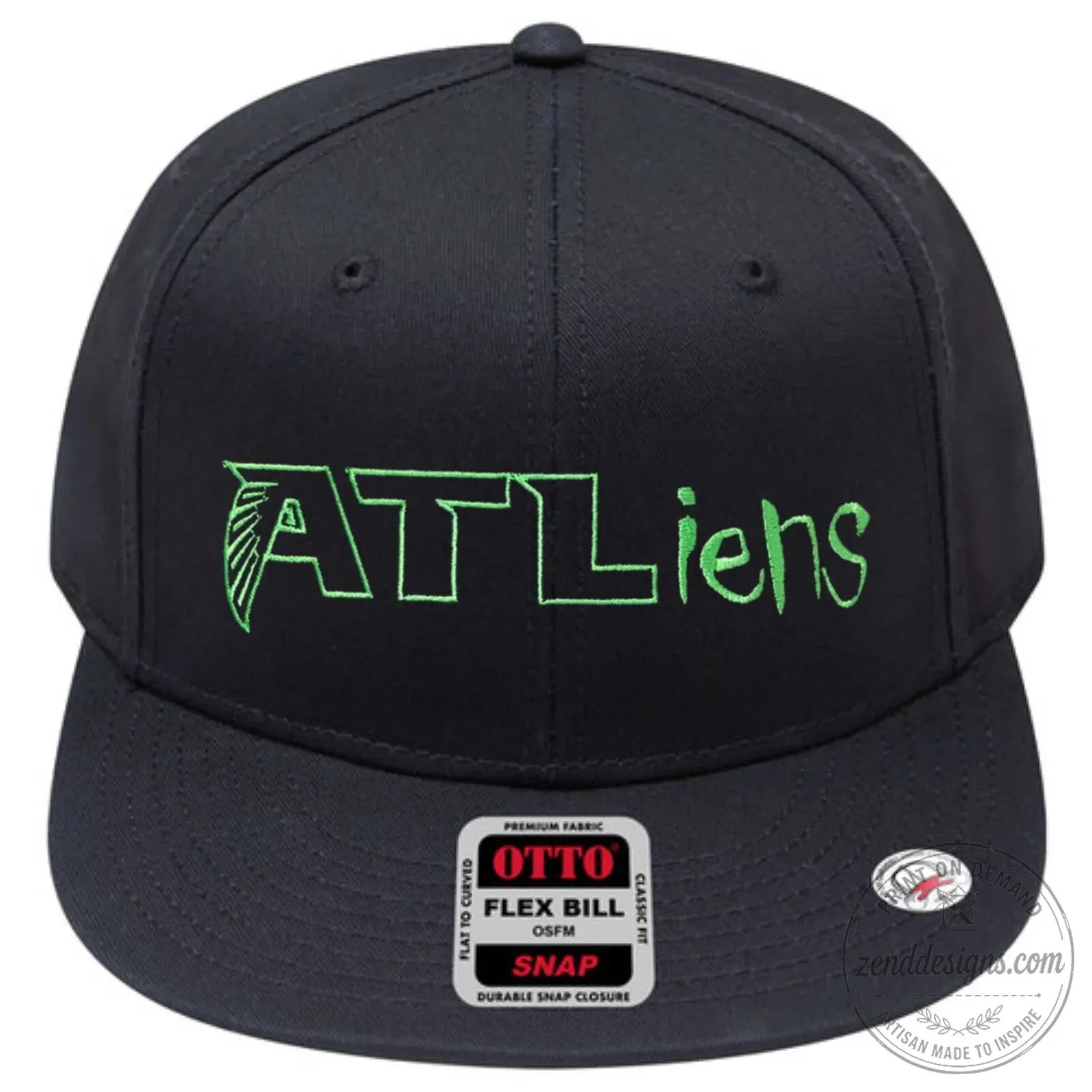 OutKast ATLiens Album Art Embroidered Black Snapback Cap Hat 8 OutKast ATLiens Album Art Embroidered Black Snapback Cap Hat