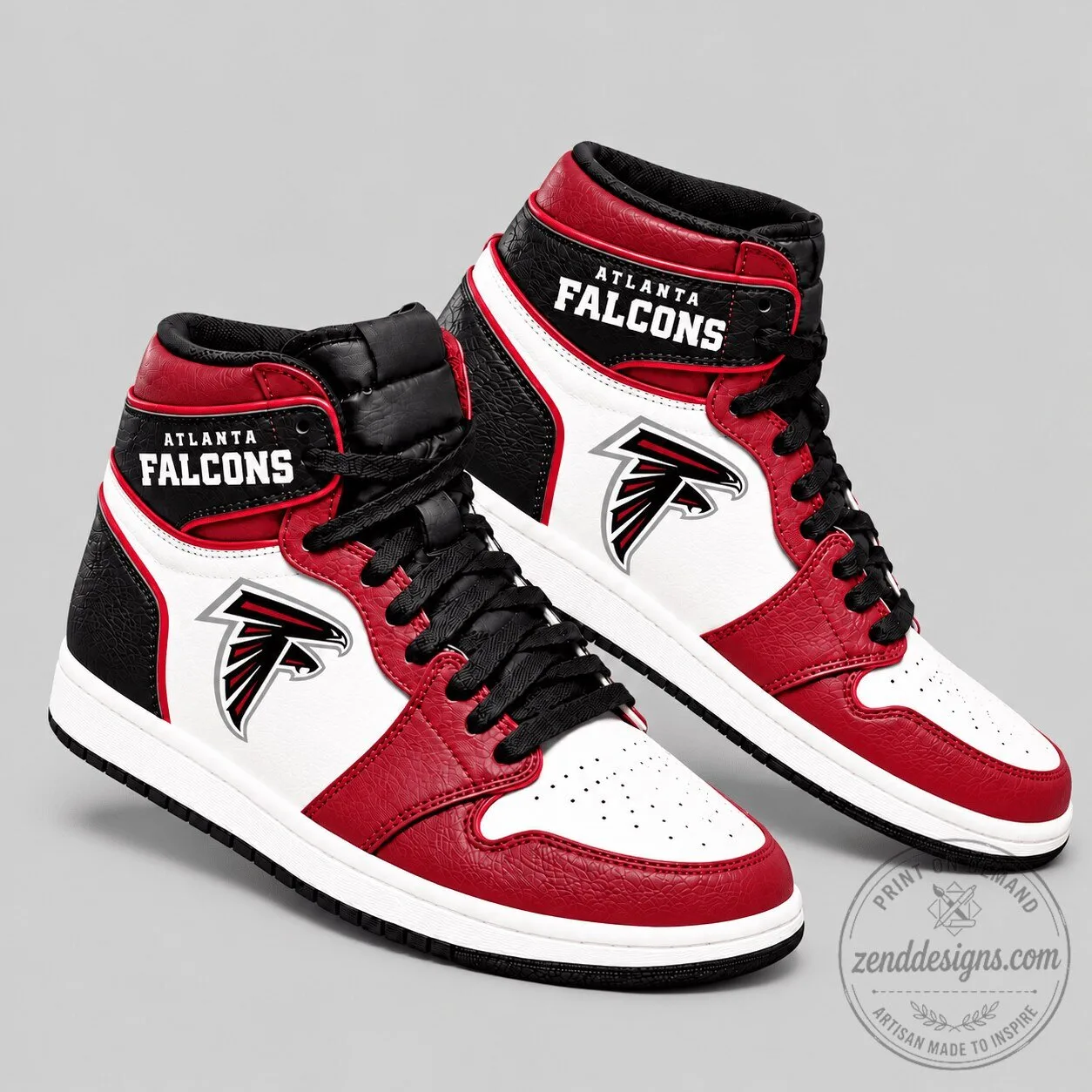 Atlanta Falcons NFL Team Logo High Top Sneakers for Men and Women
