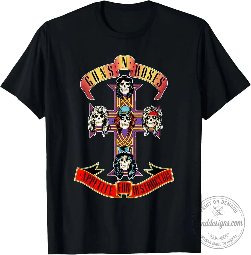 Guns N' Roses Appetite for Destruction Album Cover Art T-Shirt