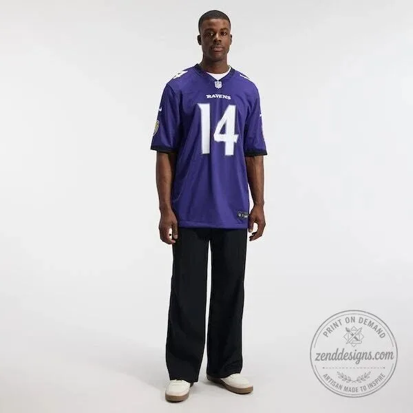 Kyle Hamilton Baltimore Ravens Football Jersey Purple 19 Kyle Hamilton Baltimore Ravens Football Jersey Purple