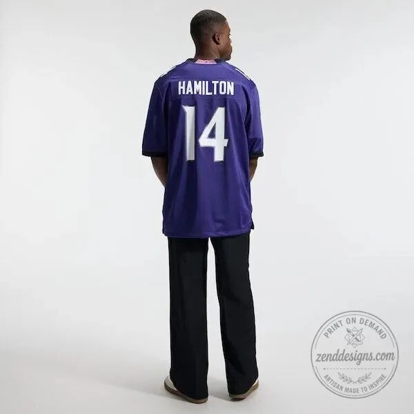 Kyle Hamilton Baltimore Ravens Football Jersey Purple 20 Kyle Hamilton Baltimore Ravens Football Jersey Purple