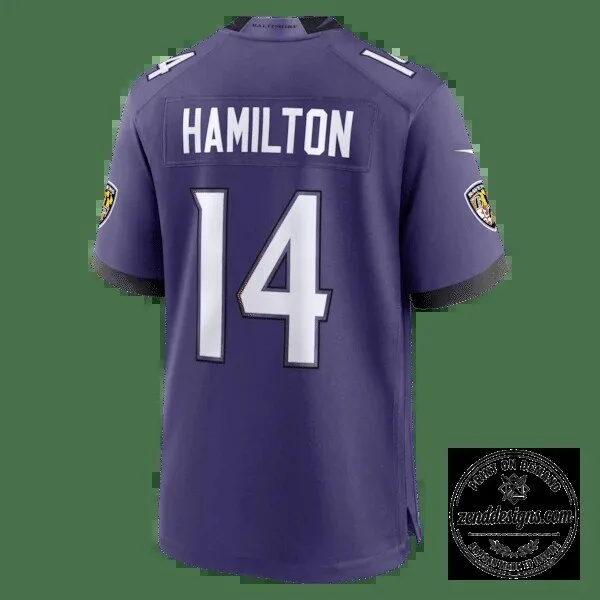 Kyle Hamilton Baltimore Ravens Football Jersey Purple 22 Kyle Hamilton Baltimore Ravens Football Jersey Purple