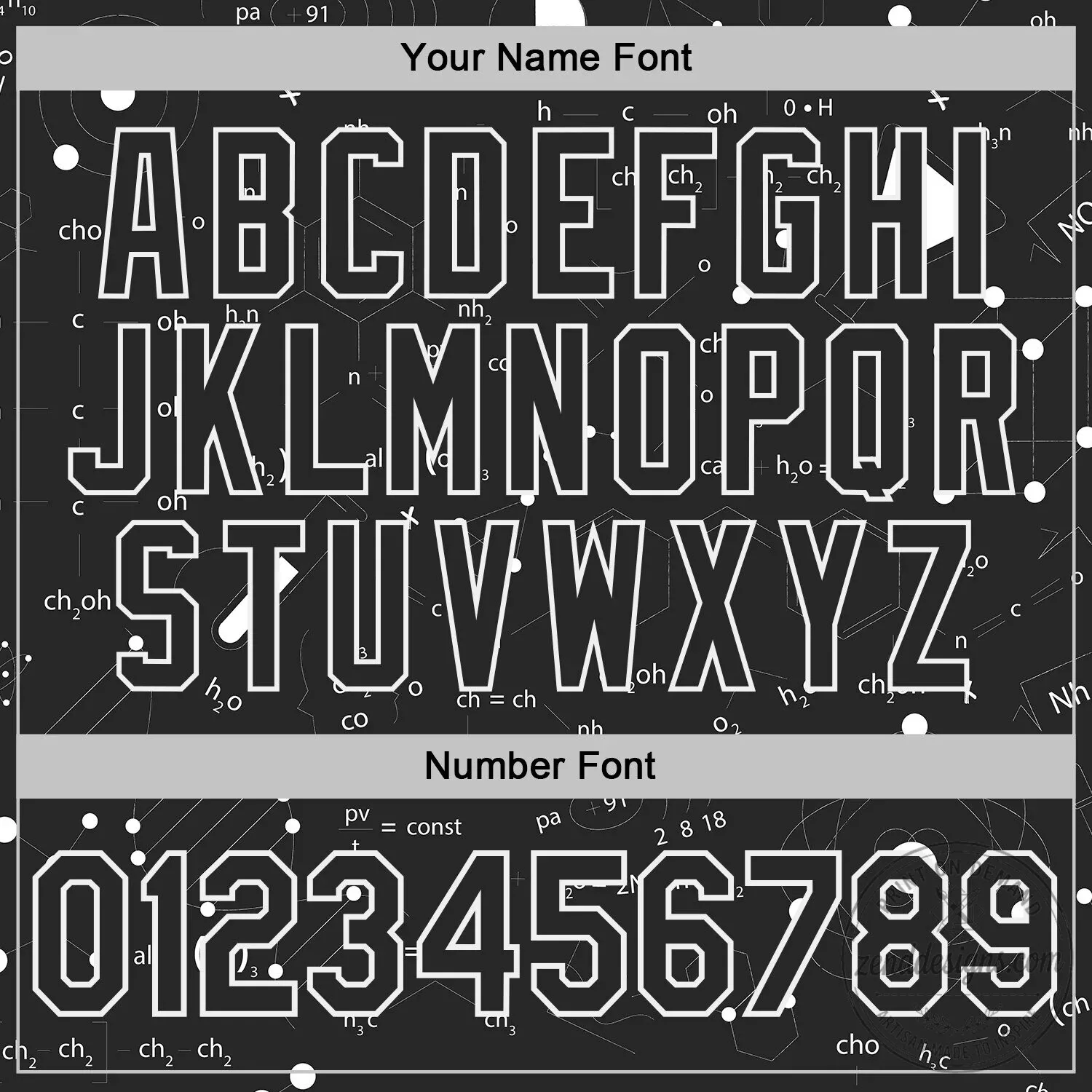Science Chemical Formula Black White Custom Name Number Hoodie 10 Science Chemical Formula Black White Custom Name Number Hoodie