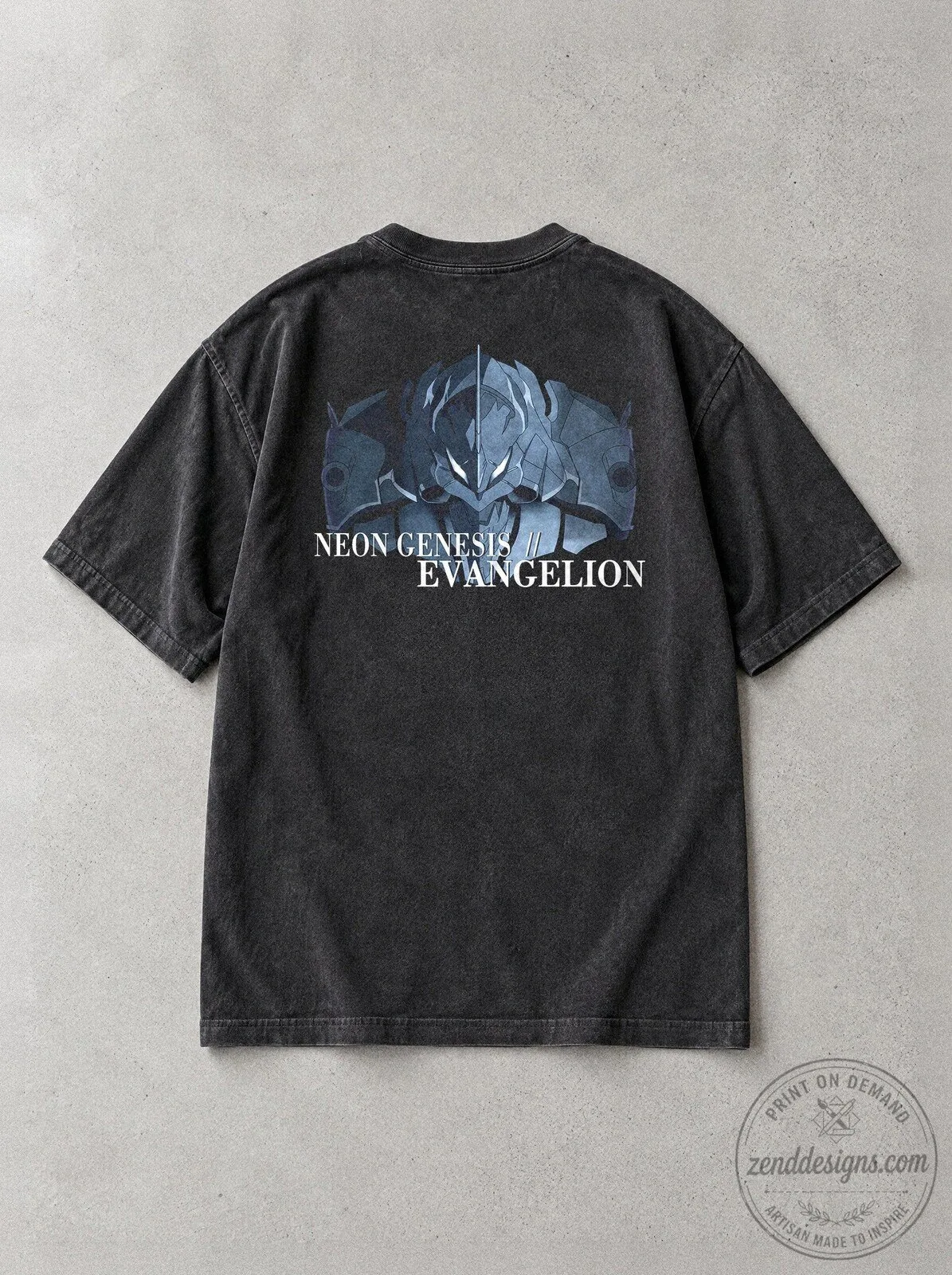 Neon Genesis Evangelion Lunar Assembly Vintage Anime Graphic T-Shirt 3 Neon Genesis Evangelion Lunar Assembly Vintage Anime Graphic T-Shirt
