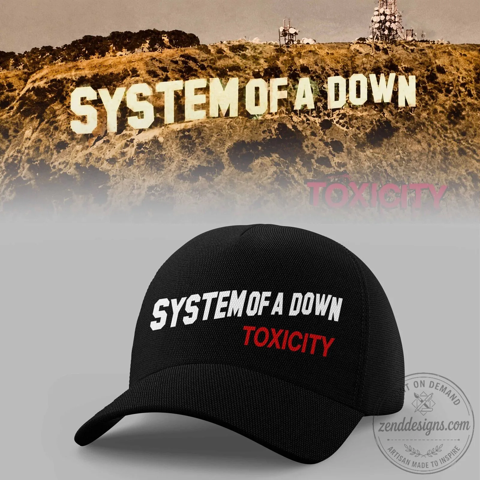 System of a Down Toxicity Album Cover Art Black Graphic Band T-Shirt 3 System of a Down Toxicity Album Cover Art Black Graphic Band T-Shirt