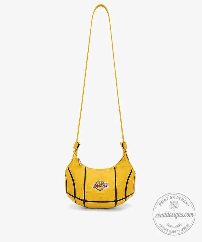Los Angeles Lakers Basketball Hobo Bag for Women 27 Los Angeles Lakers Basketball Hobo Bag for Women