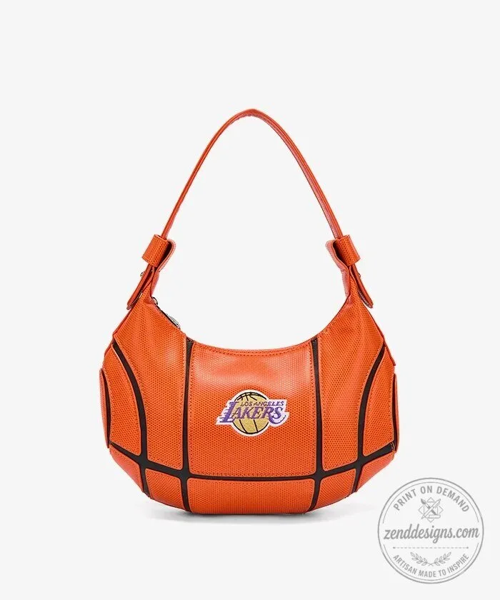 Los Angeles Lakers Basketball Hobo Bag for Women 28 Los Angeles Lakers Basketball Hobo Bag for Women