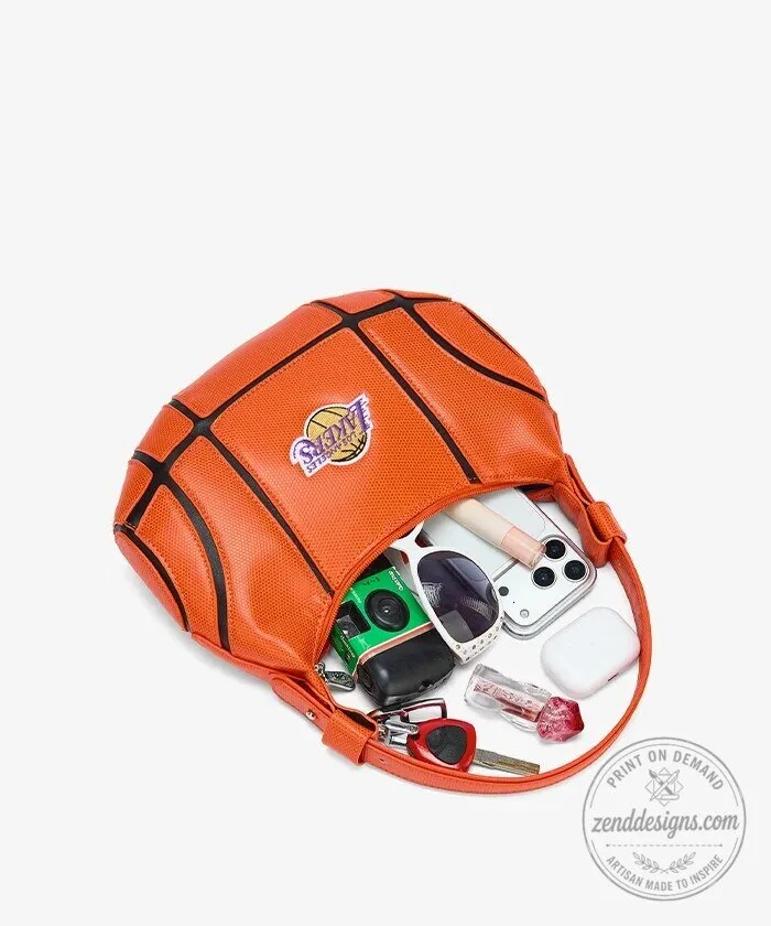 Los Angeles Lakers Basketball Hobo Bag for Women 31 Los Angeles Lakers Basketball Hobo Bag for Women