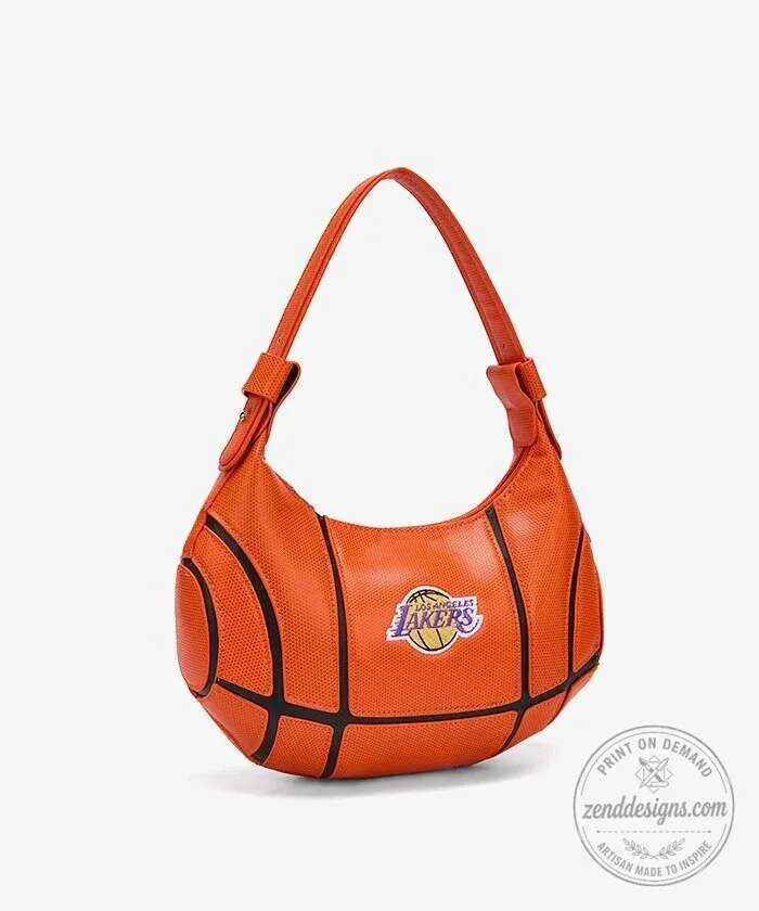Los Angeles Lakers Basketball Hobo Bag for Women 32 Los Angeles Lakers Basketball Hobo Bag for Women