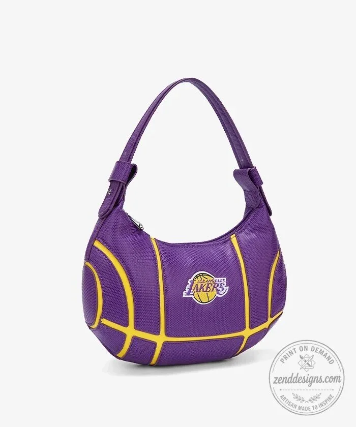 Los Angeles Lakers Basketball Hobo Bag for Women 40 Los Angeles Lakers Basketball Hobo Bag for Women