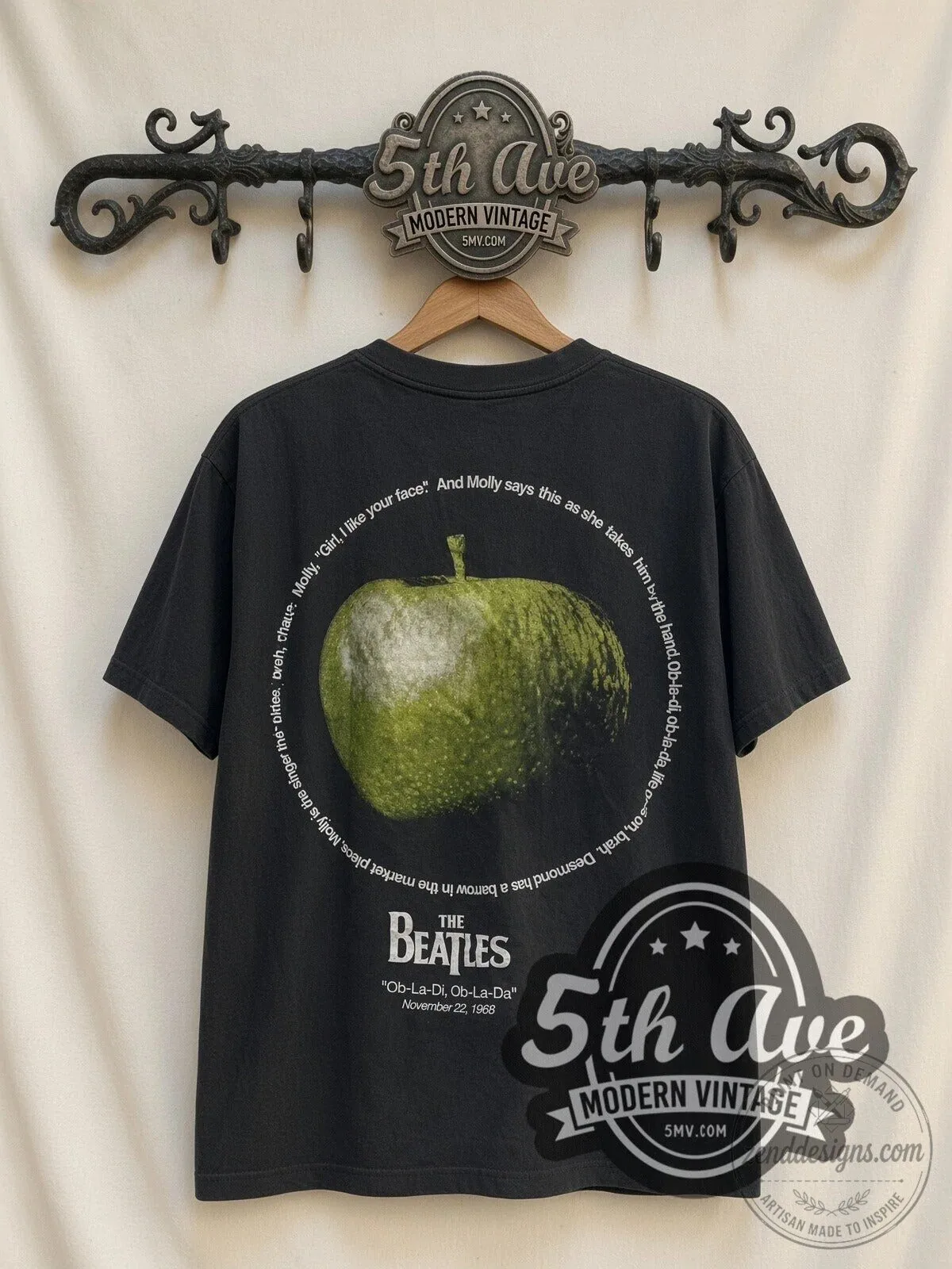 The Beatles Ob-La-Di Ob-La-Da Apple Vintage Band Music T-Shirt 5 The Beatles Ob-La-Di Ob-La-Da Apple Vintage Band Music T-Shirt