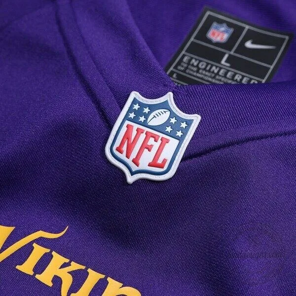 Minnesota Vikings Custom Purple Football Game Jersey 13 Minnesota Vikings Custom Purple Football Game Jersey