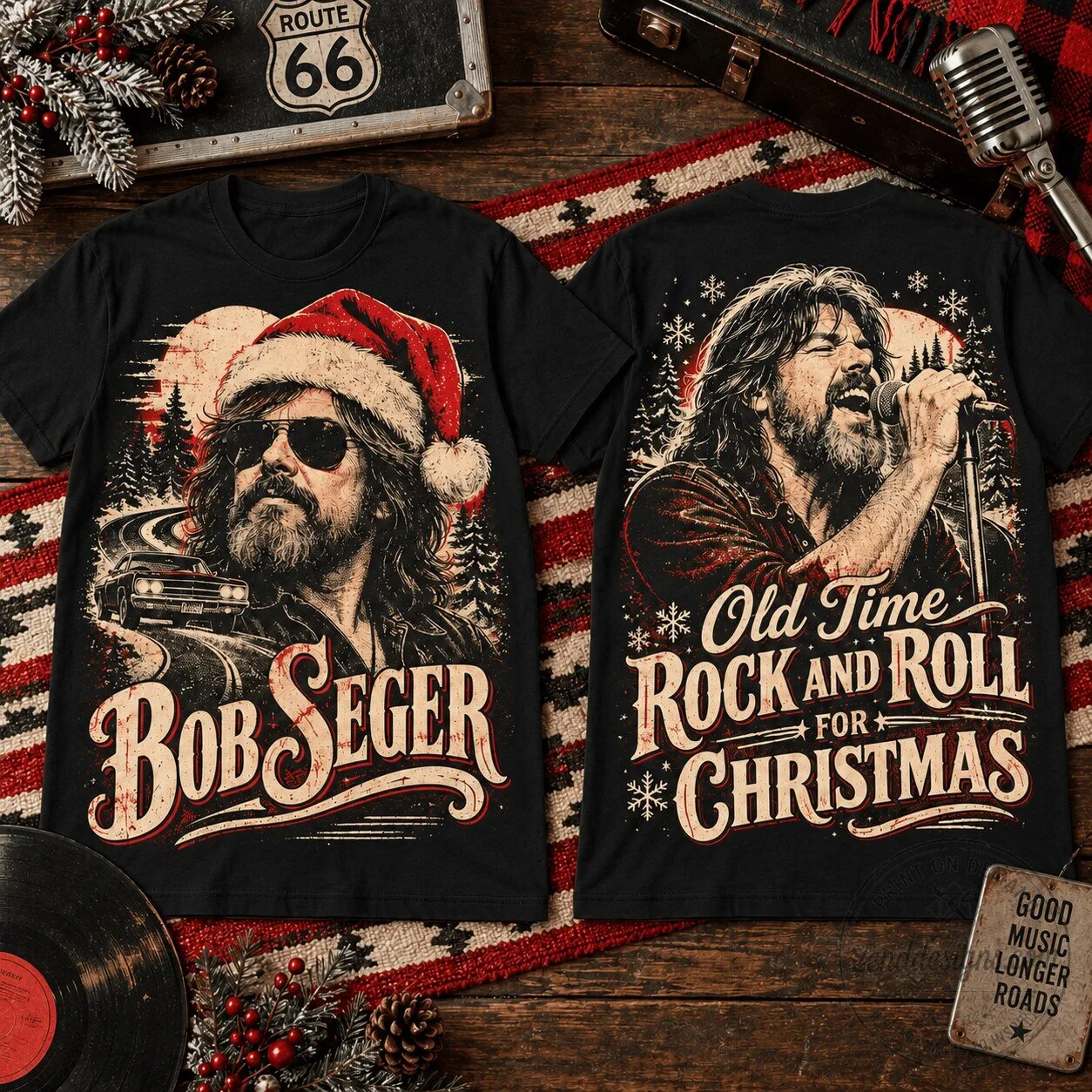 Bob Seger Old Time Rock And Roll For Christmas Holiday T-Shirt